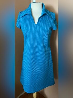 Vintage 60s 70s Polka Dot Women’s dress made with love by mom medium